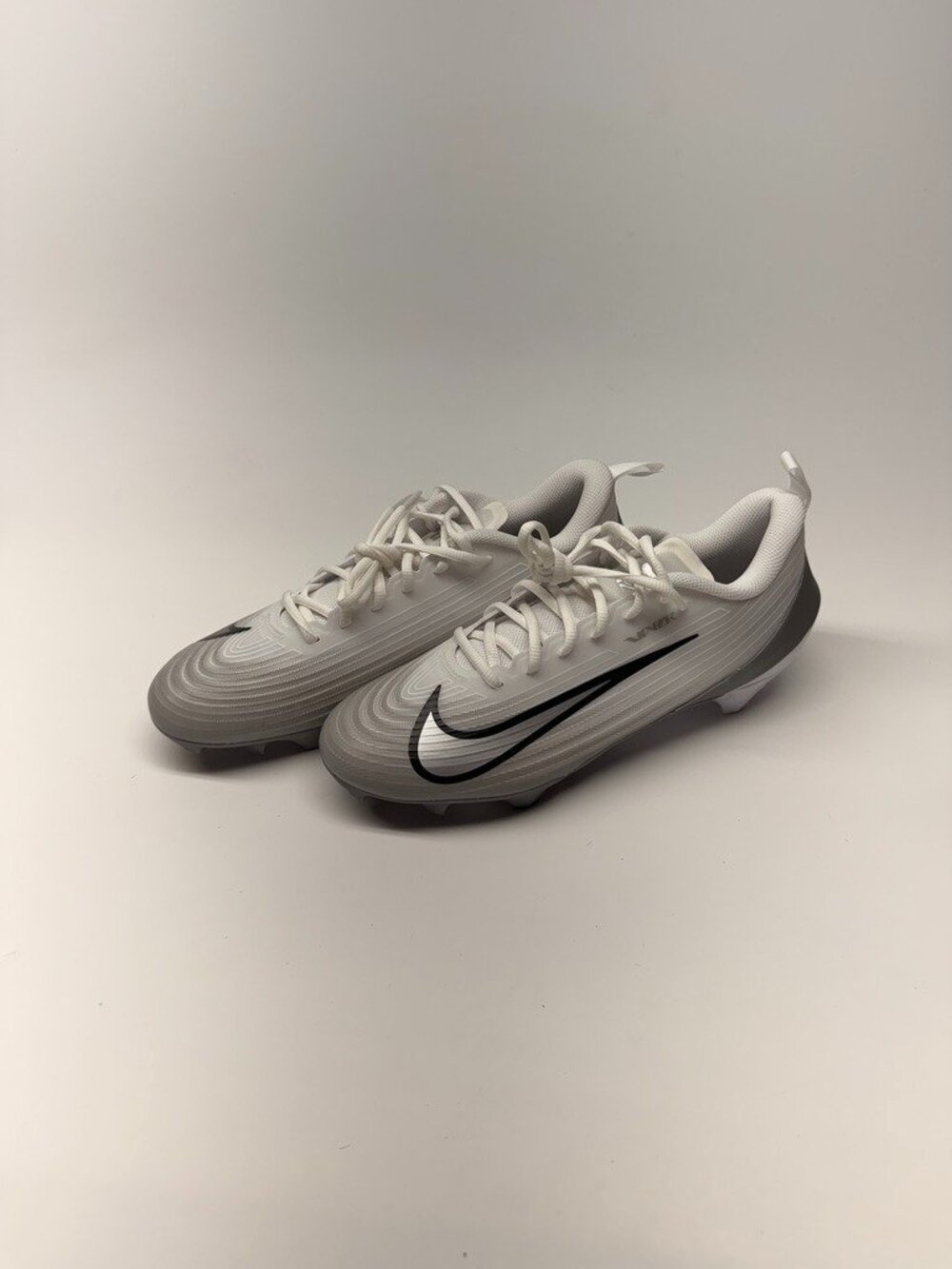 Nike Vapor Speed 3 Football Cleats White Wolf Grey FB3303-100 Men Sz 10.5